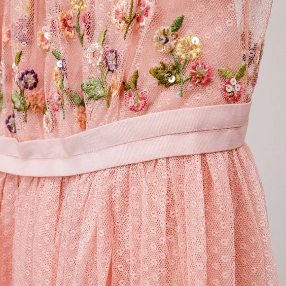 Needle & Thread Pink Floral Maxi Dress - Picture 7 of 10